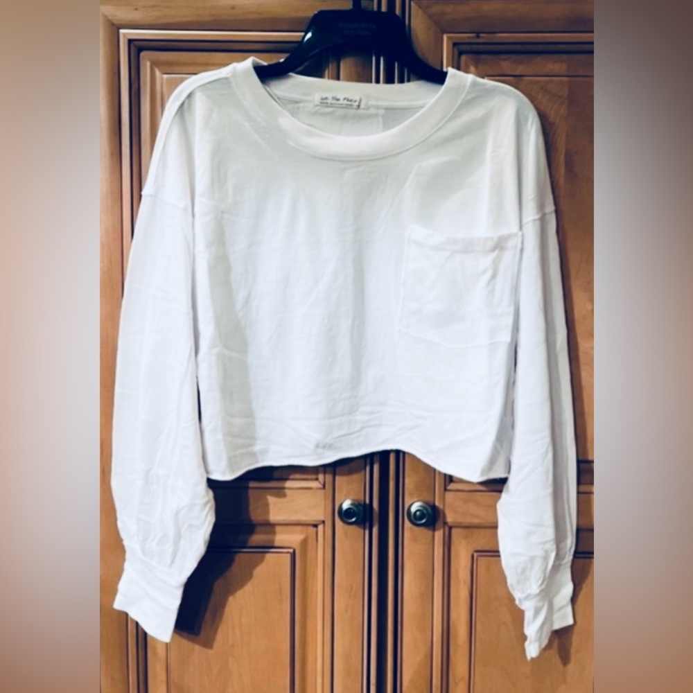 NWT Free People Austin Crop Long Sleeve Tee - Picture 6 of 11
